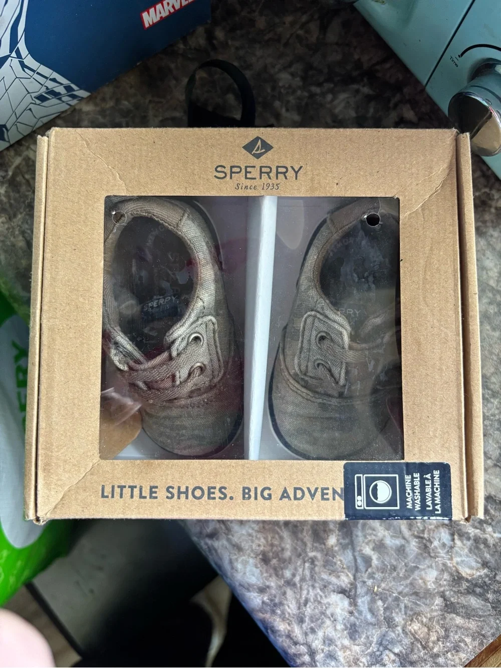 Sperry Spin Crib Jr Wash Camo infant shoes-size 2m